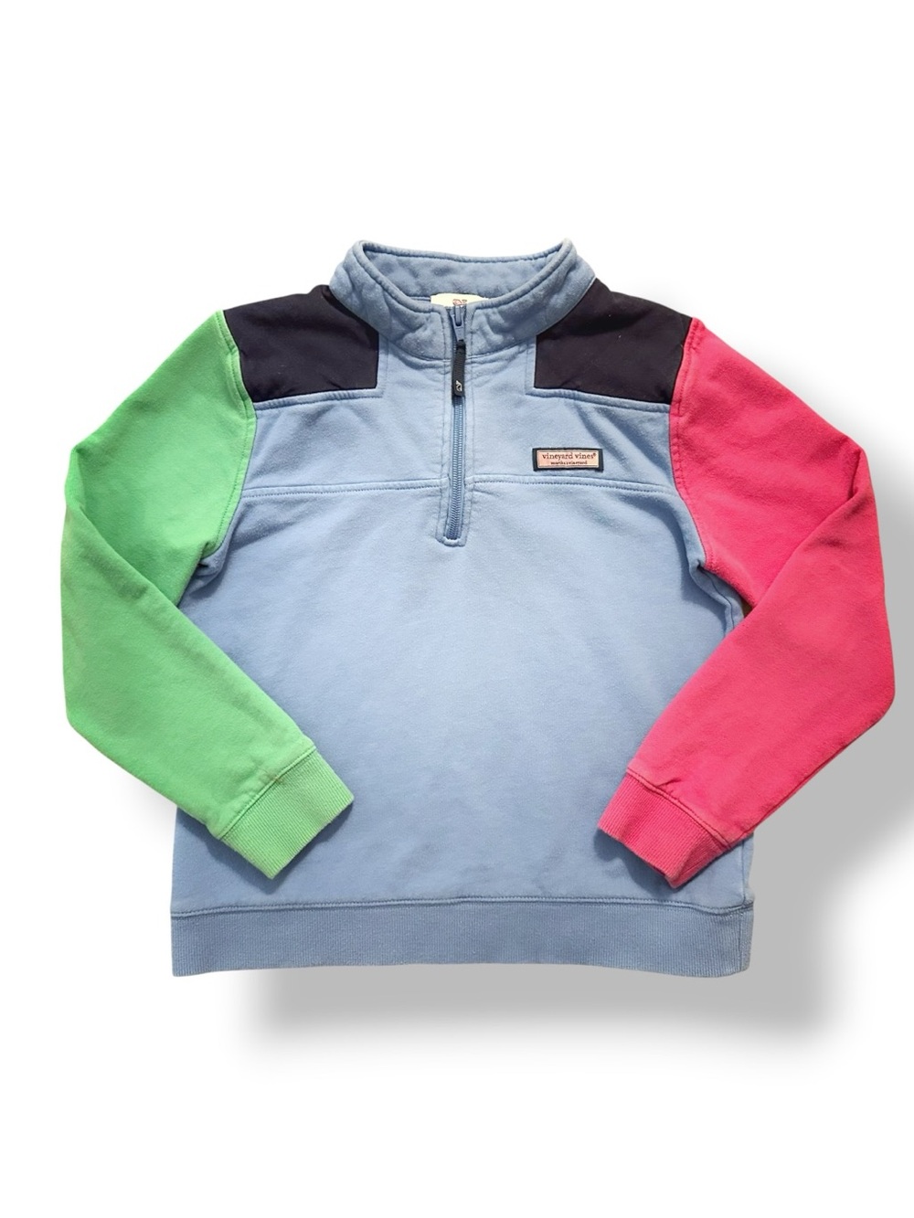 Vineyard Vines | Color Block Quarter Zip Shep Shirt (L)